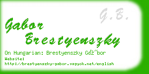 gabor brestyenszky business card